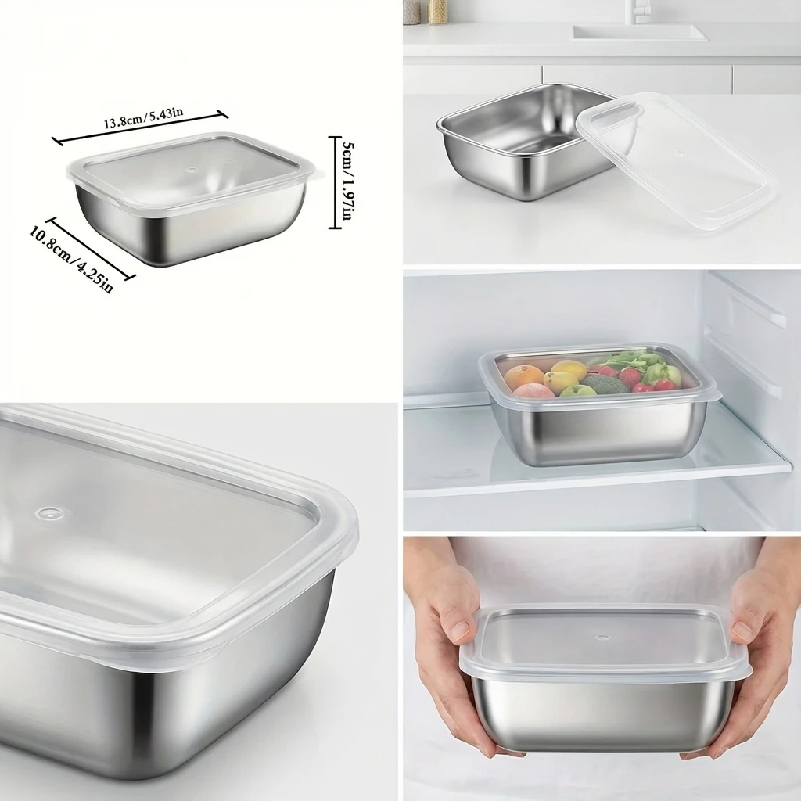 5PCS Stainless Steel Food Stor - Meal Prep Lunch Boxes avis et prix