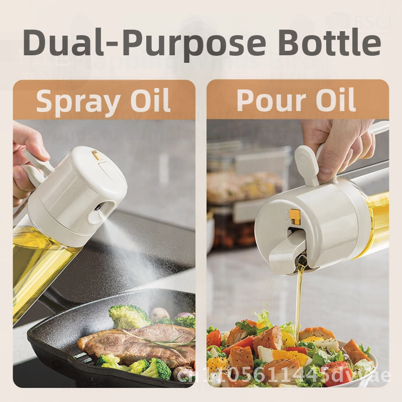 550ml Glass Oil Spray Pot for  - Herb Keeper Bottle avis et prix
